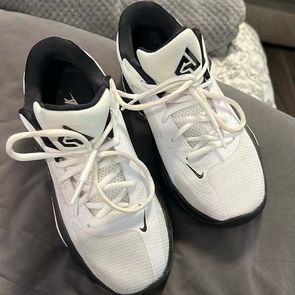 Black and White Greek Freak Nikes - Picture 1 of 7